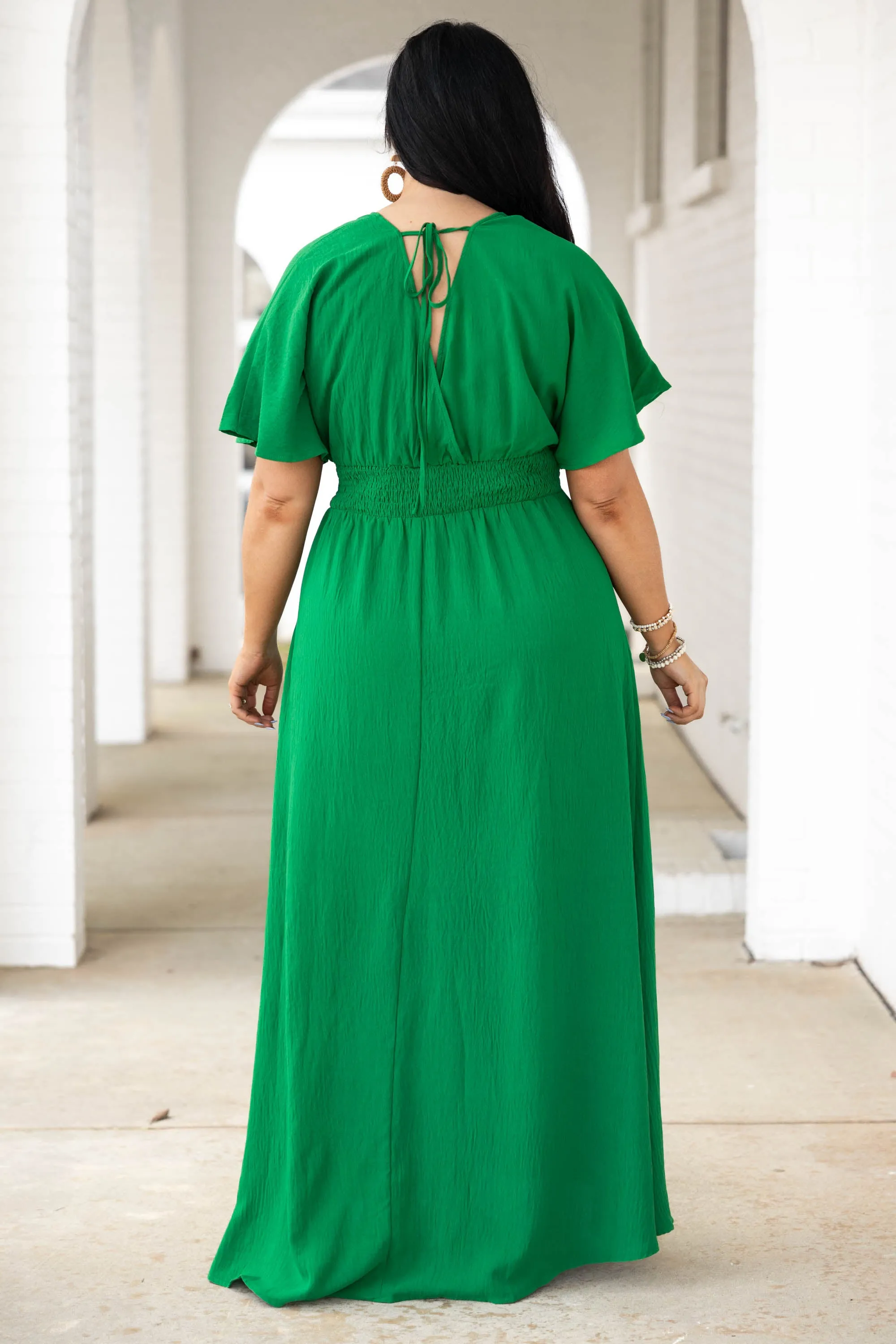 Maxi Dress - Kelly Green - Shop Feeling Good Style