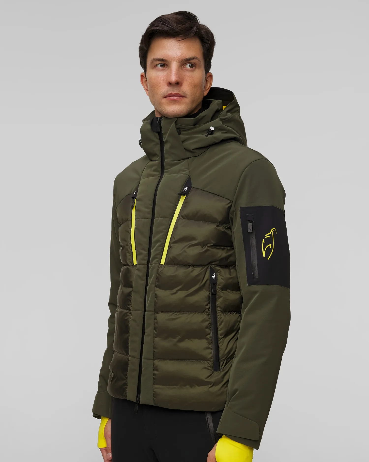 Men's green ski jacket Toni Sailer Egon 341149-637