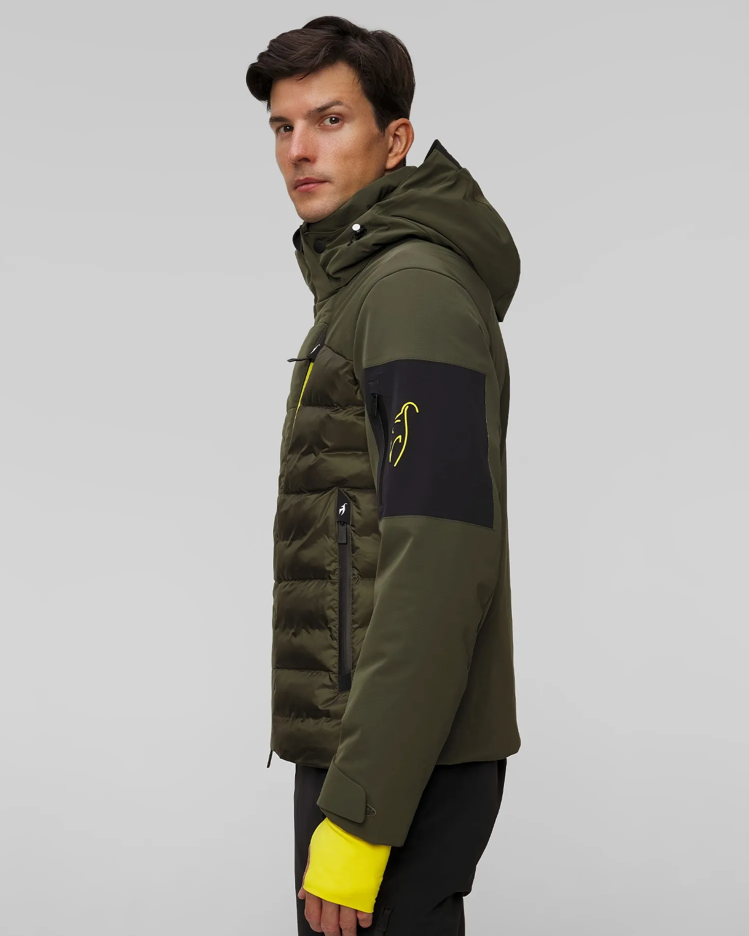 Men's green ski jacket Toni Sailer Egon 341149-637