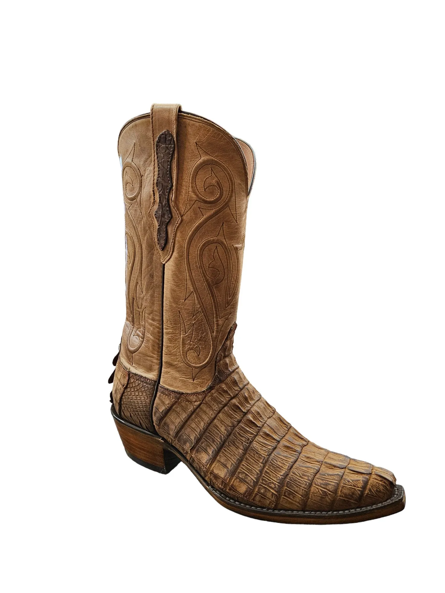 MEN'S BLACK JACK EXOTIC CAIMAN WESTERN BOOTS SBB7960-54