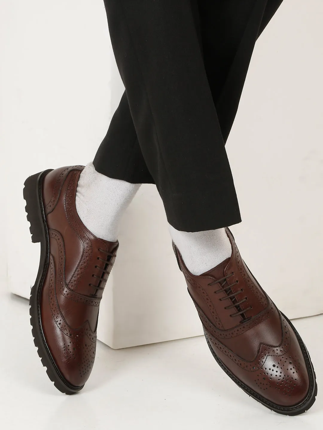 Men's Brown Leather Formal shoes