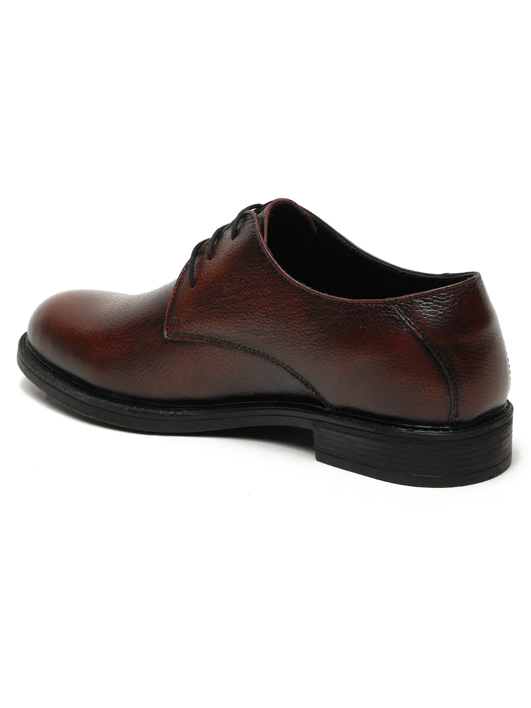 Men's Cherry Texture Leather Derbies Shoes