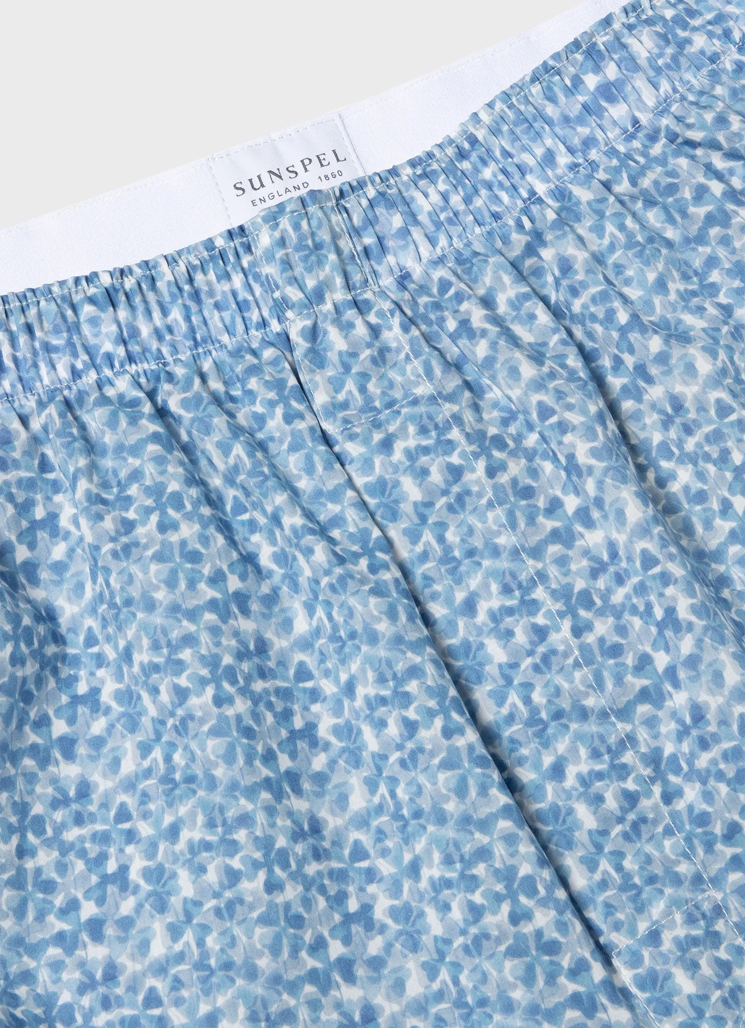 Men's Classic Boxer Shorts in Liberty Fabric in Blue Cover