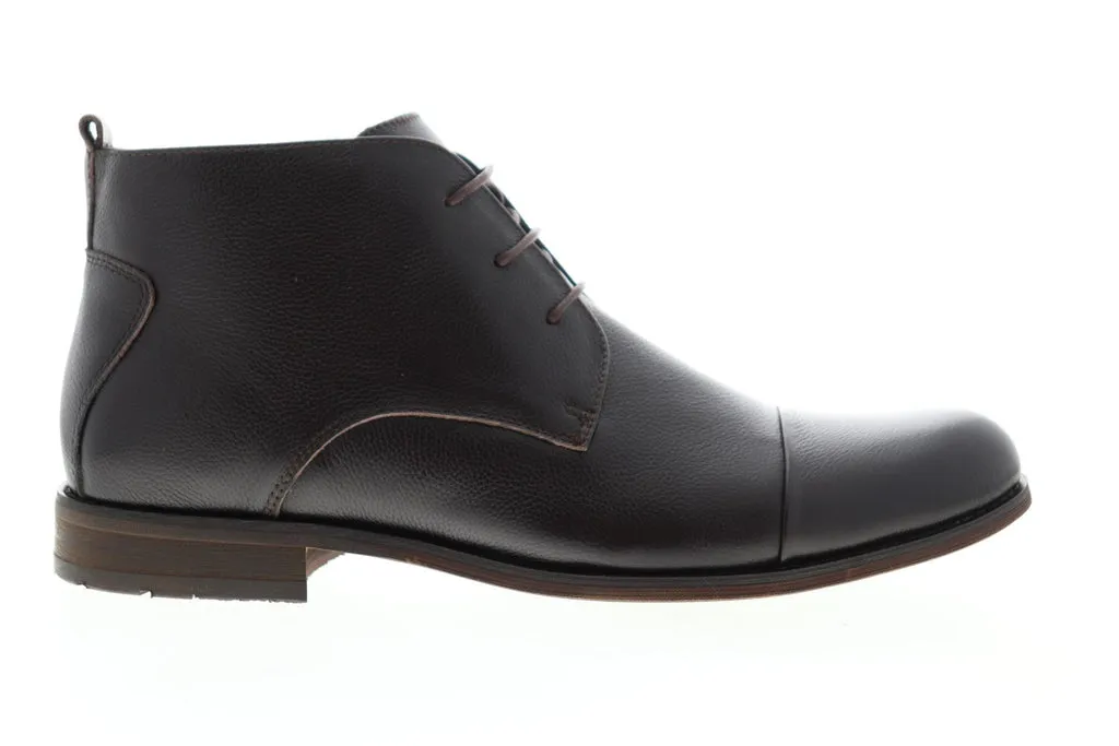 Men's High Top Brown Leather Chukka Boots by English Laundry Luton