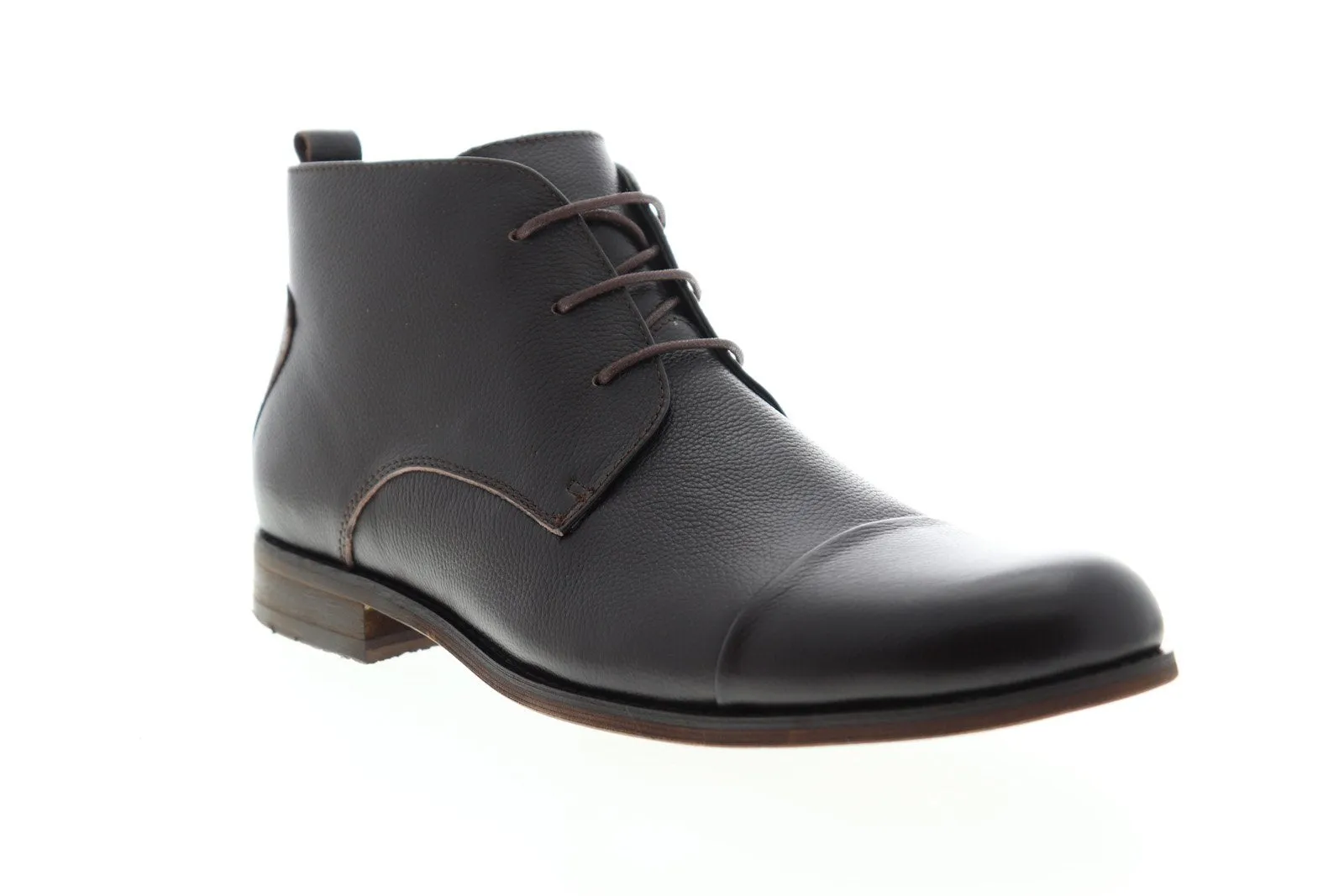 Men's High Top Brown Leather Chukka Boots by English Laundry Luton