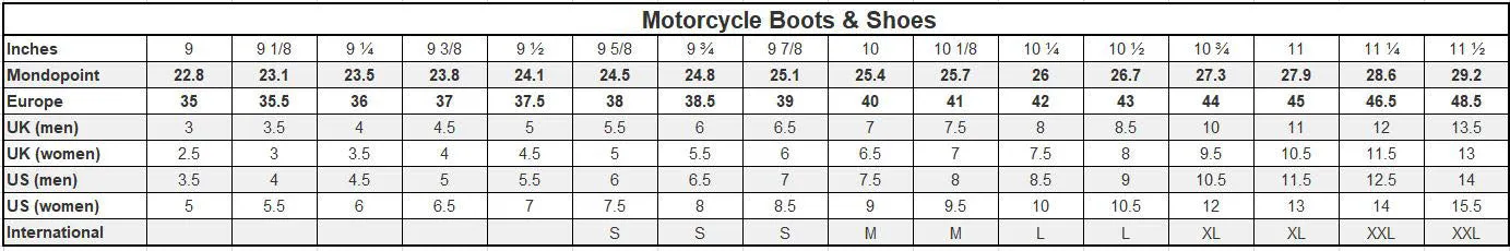 Mens Motorcycle Motorbike Racing Waterproof Leather Racing Shoes-030