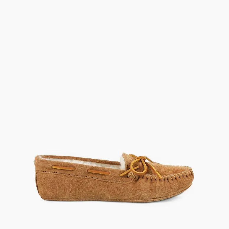  Men's Sheepskin Softsole Moccasin in Tan  