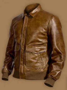 Men's Traditional Brown Leather Jacket