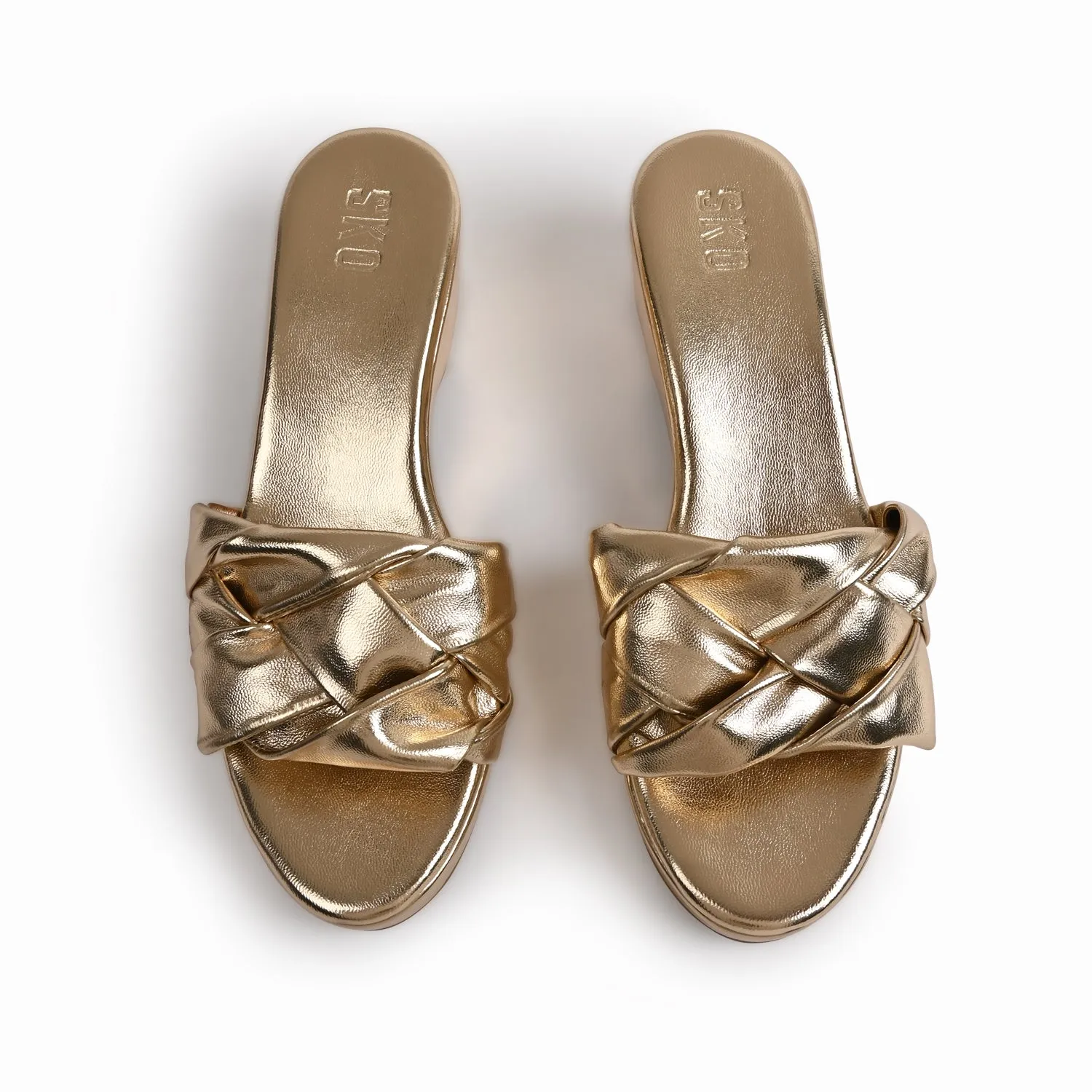 Women's Messina Gold Platforms