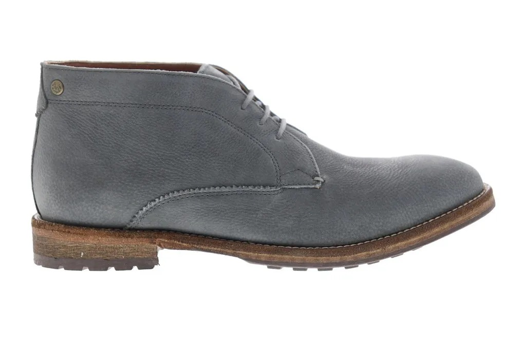 MFW519 Grey Leather Chukka Boots by Frank Wright Bank