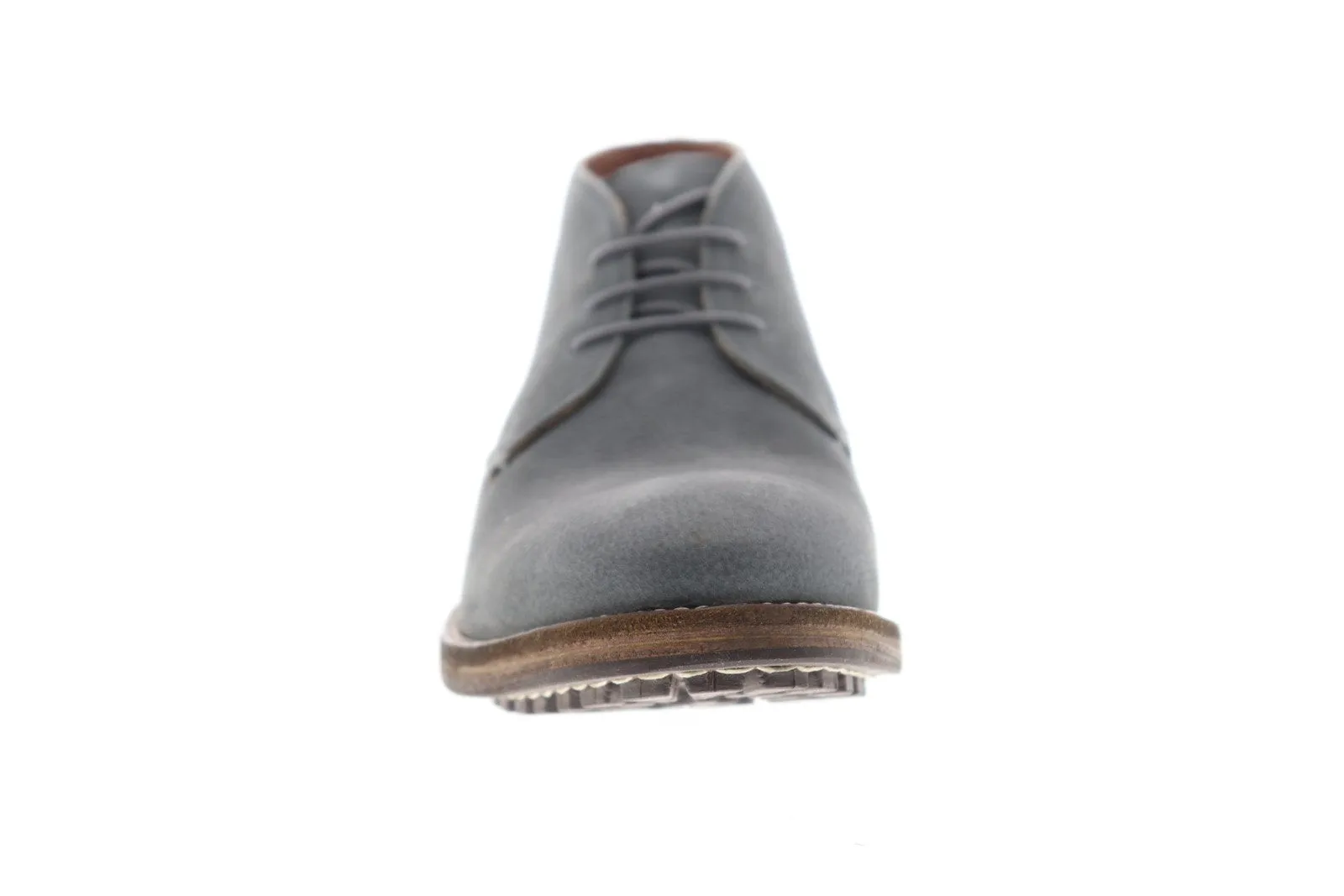 MFW519 Grey Leather Chukka Boots by Frank Wright Bank