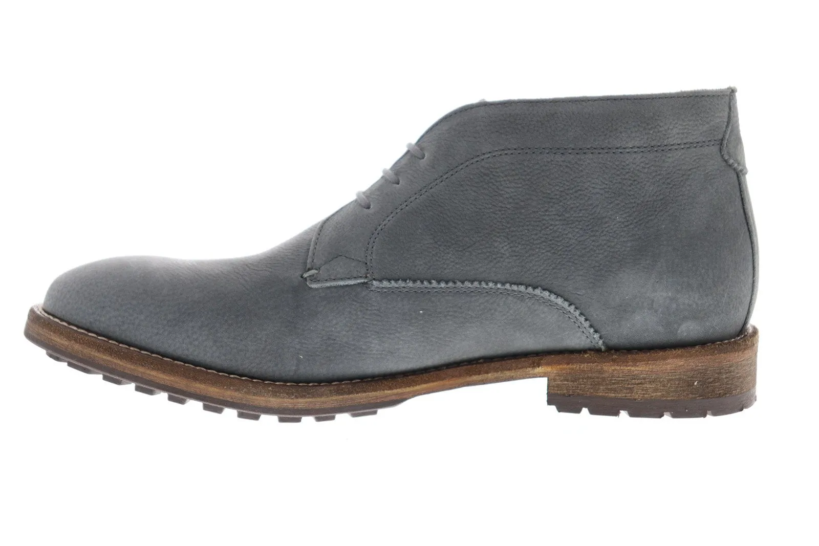 MFW519 Grey Leather Chukka Boots by Frank Wright Bank