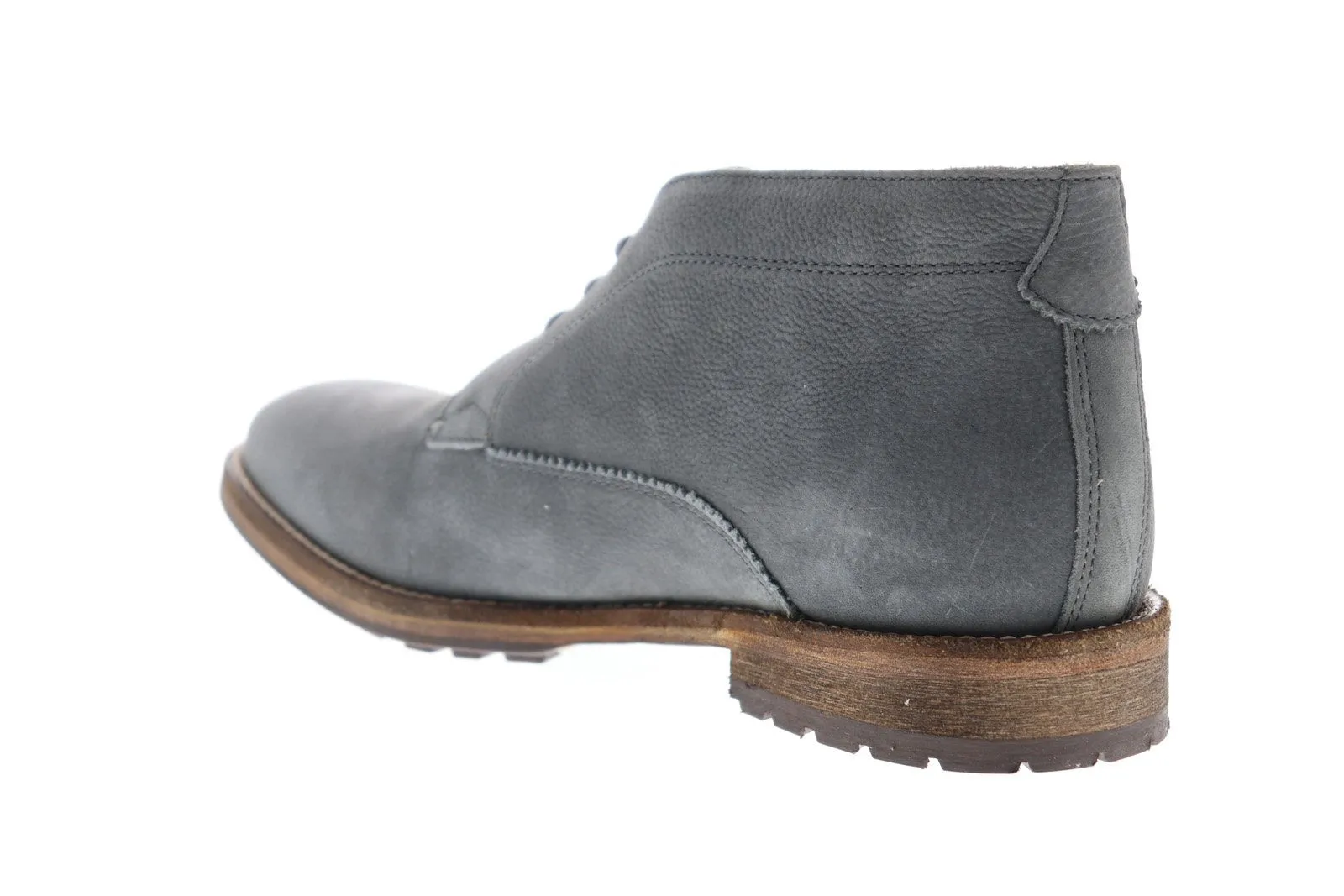 MFW519 Grey Leather Chukka Boots by Frank Wright Bank