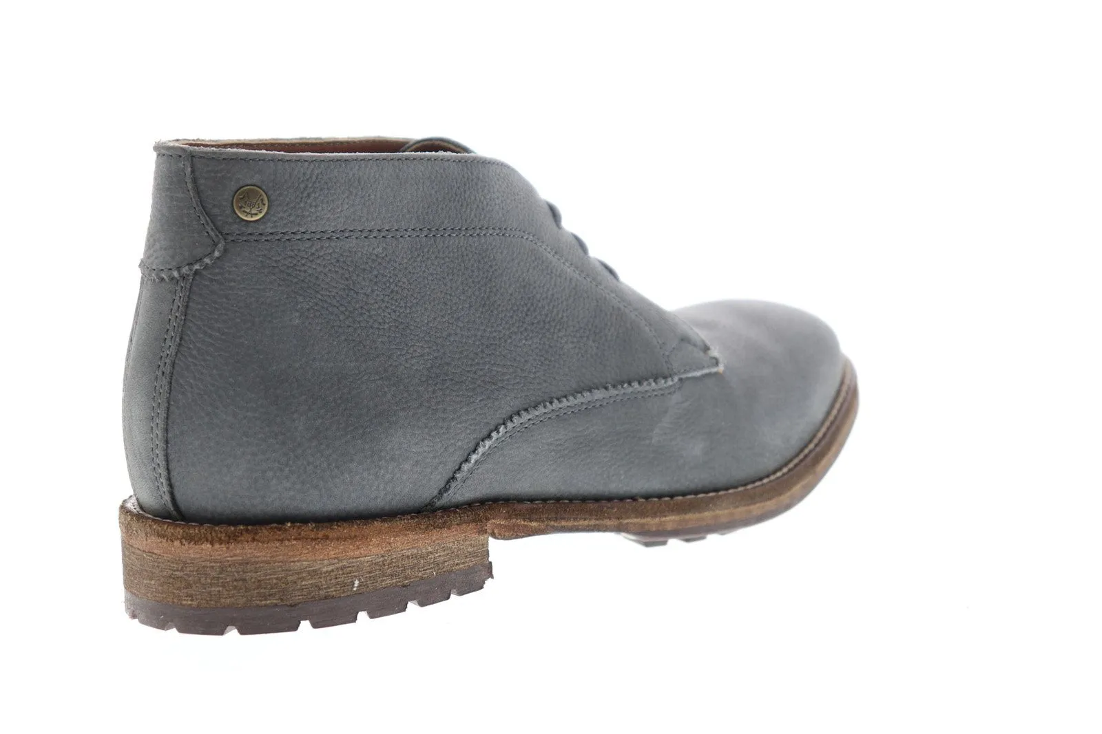 MFW519 Grey Leather Chukka Boots by Frank Wright Bank