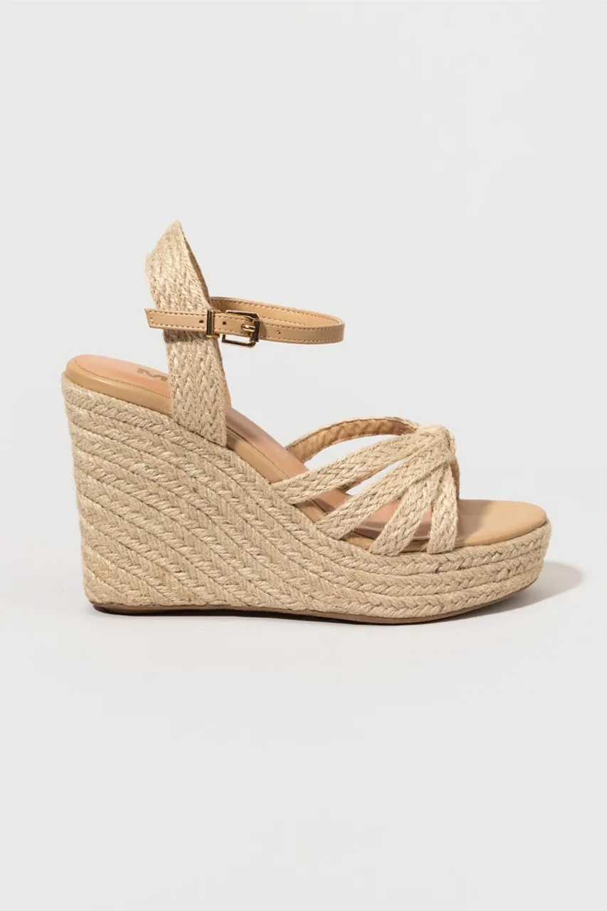 MIA Dalena Rope-Wrapped Wedges