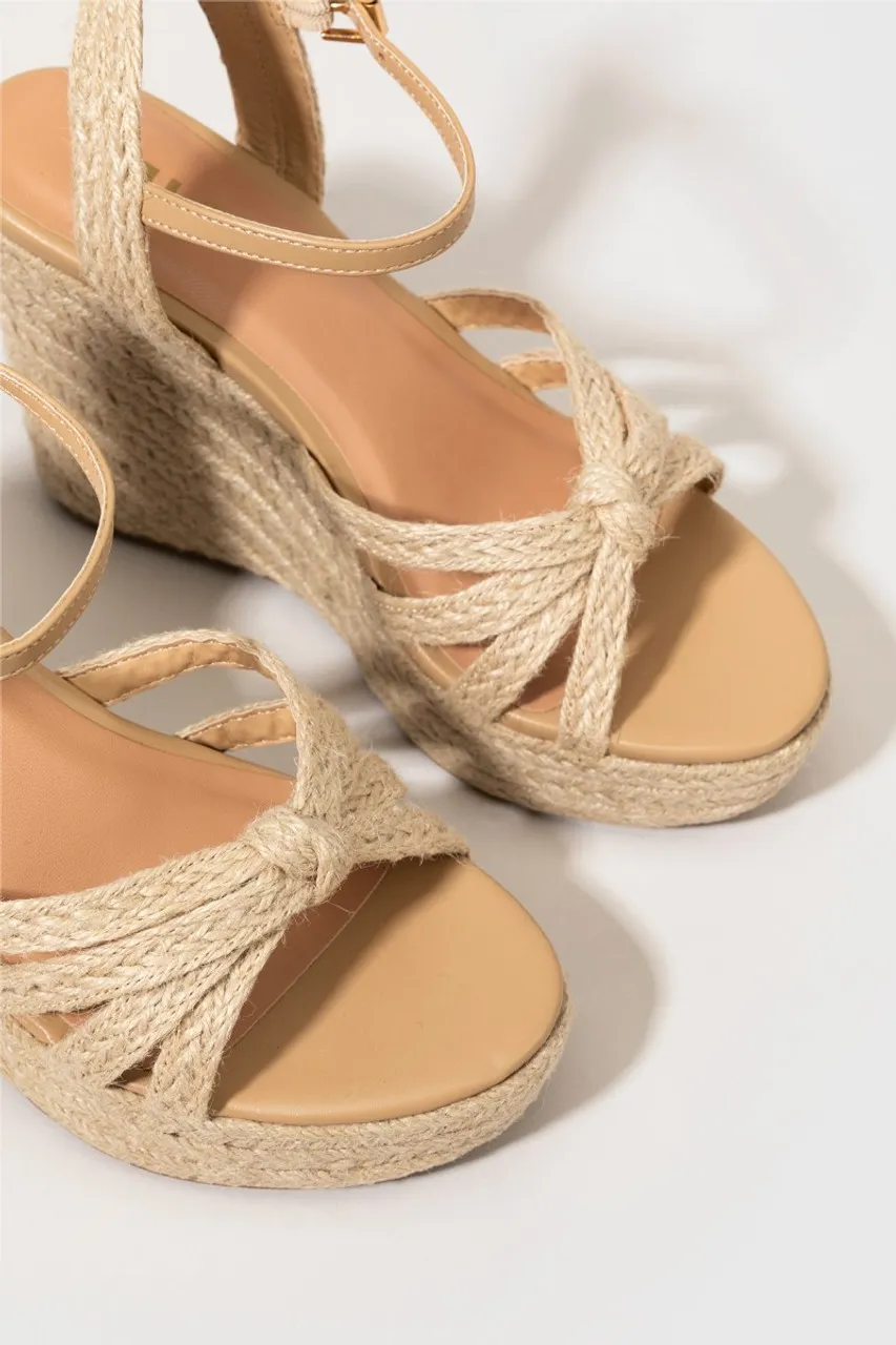 MIA Dalena Rope-Wrapped Wedges