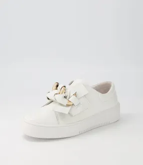 MIDAS Layar White Patent Leather Sneakers