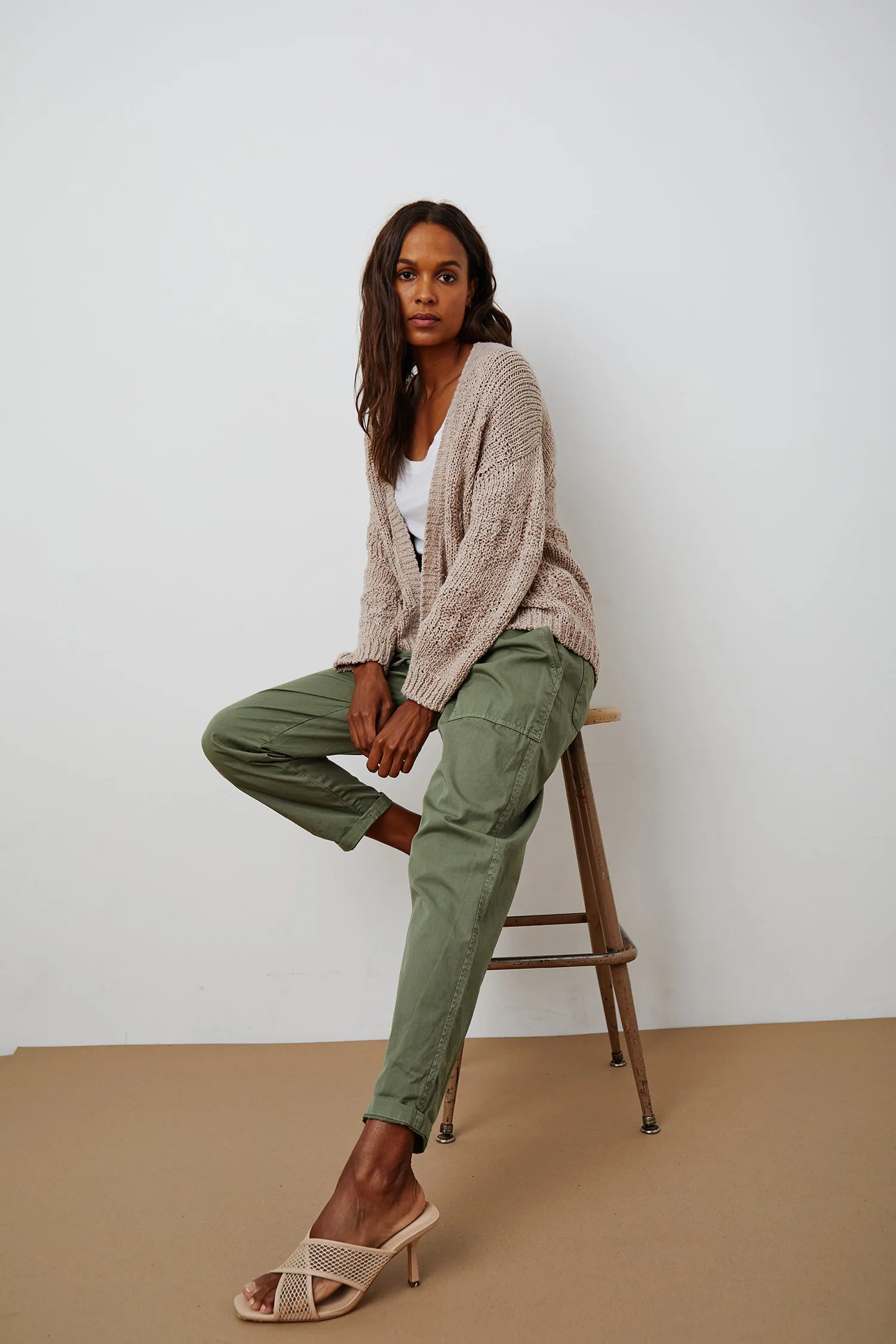 MISTY TROUSERS COTTWILL IN SAGE