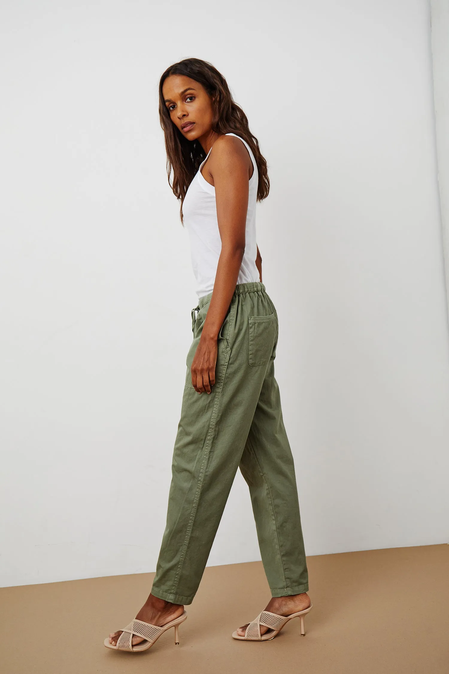 MISTY TROUSERS COTTWILL IN SAGE