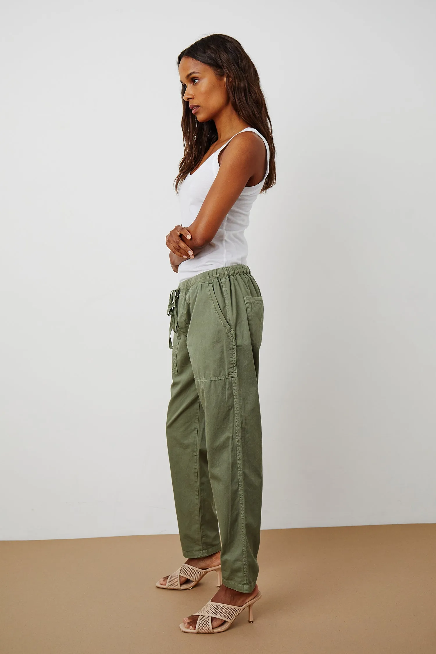 MISTY TROUSERS COTTWILL IN SAGE