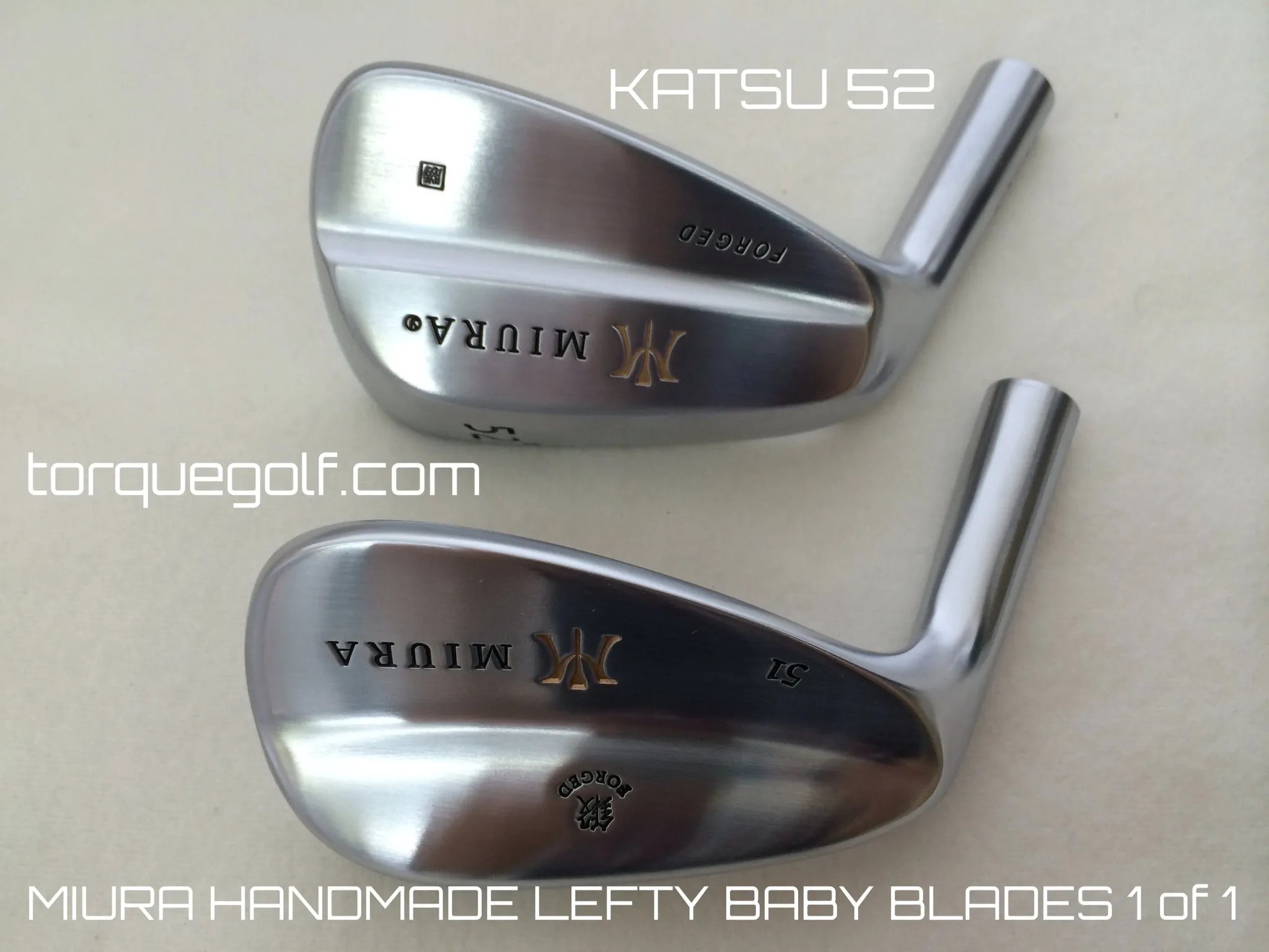 Miura Golf Katsuhiro Lefty Baby Blades 3-P with Special 52 and 56 - Buy Now