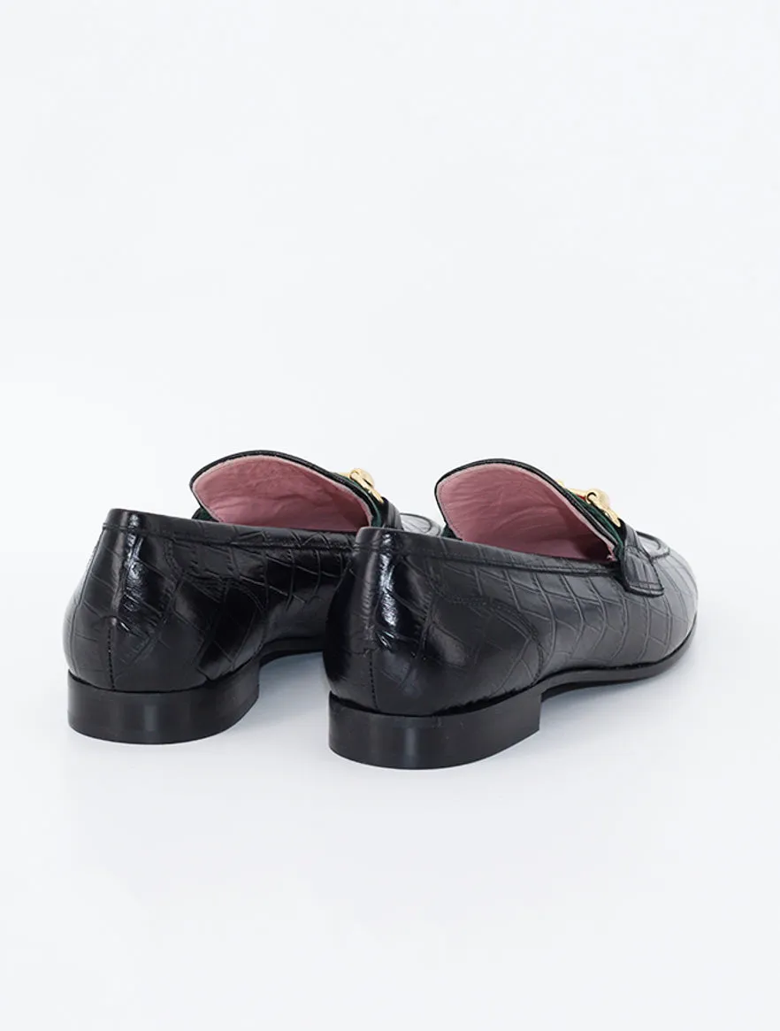 Mocasines Belfiore de piel  color negro