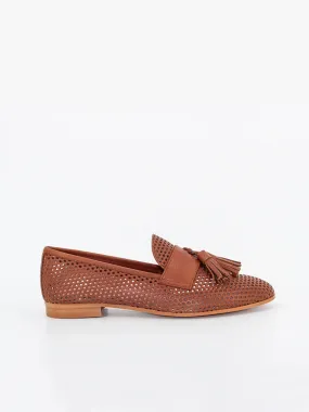 Leather Brown Casino Loafers