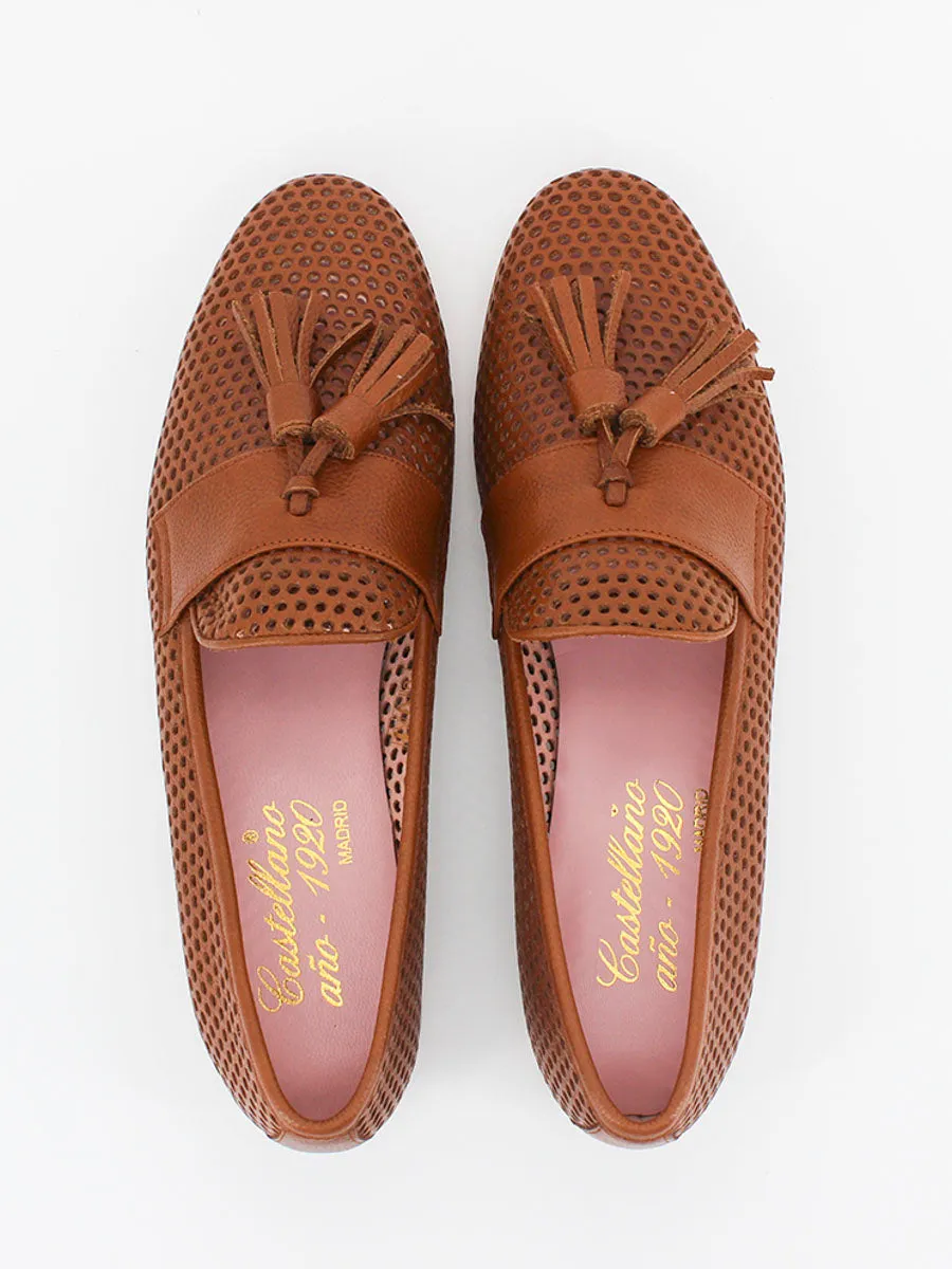 Leather Brown Casino Loafers