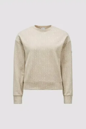 MONCLER monogram jacquard sweatshirt