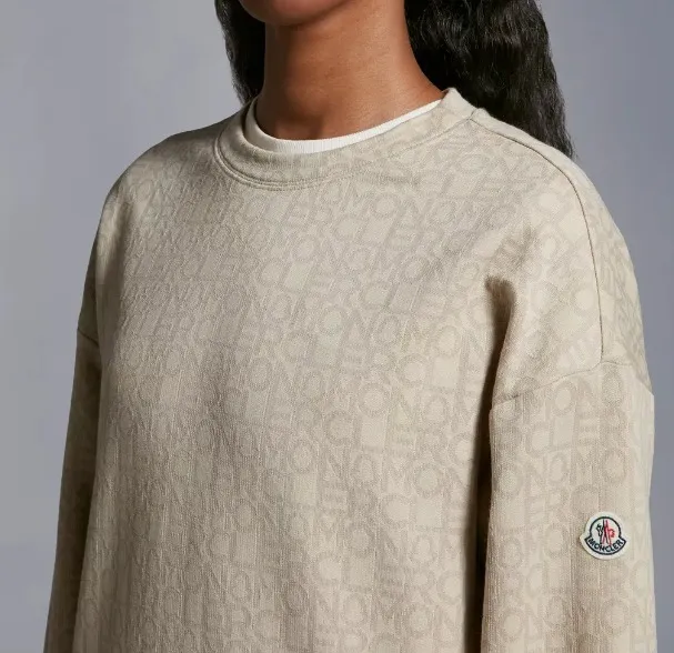 MONCLER monogram jacquard sweatshirt