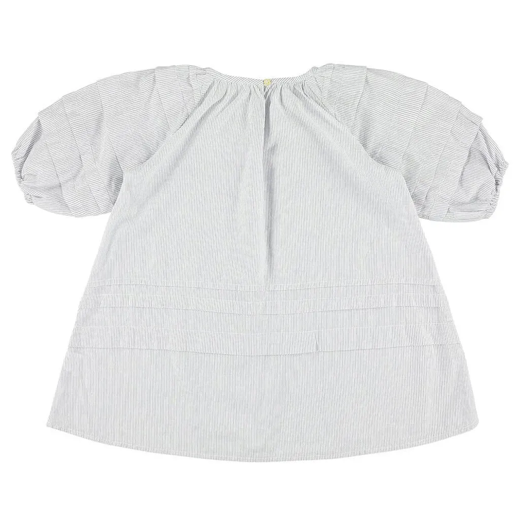 Ulani Dress for Child Girls in Crush White Stripes