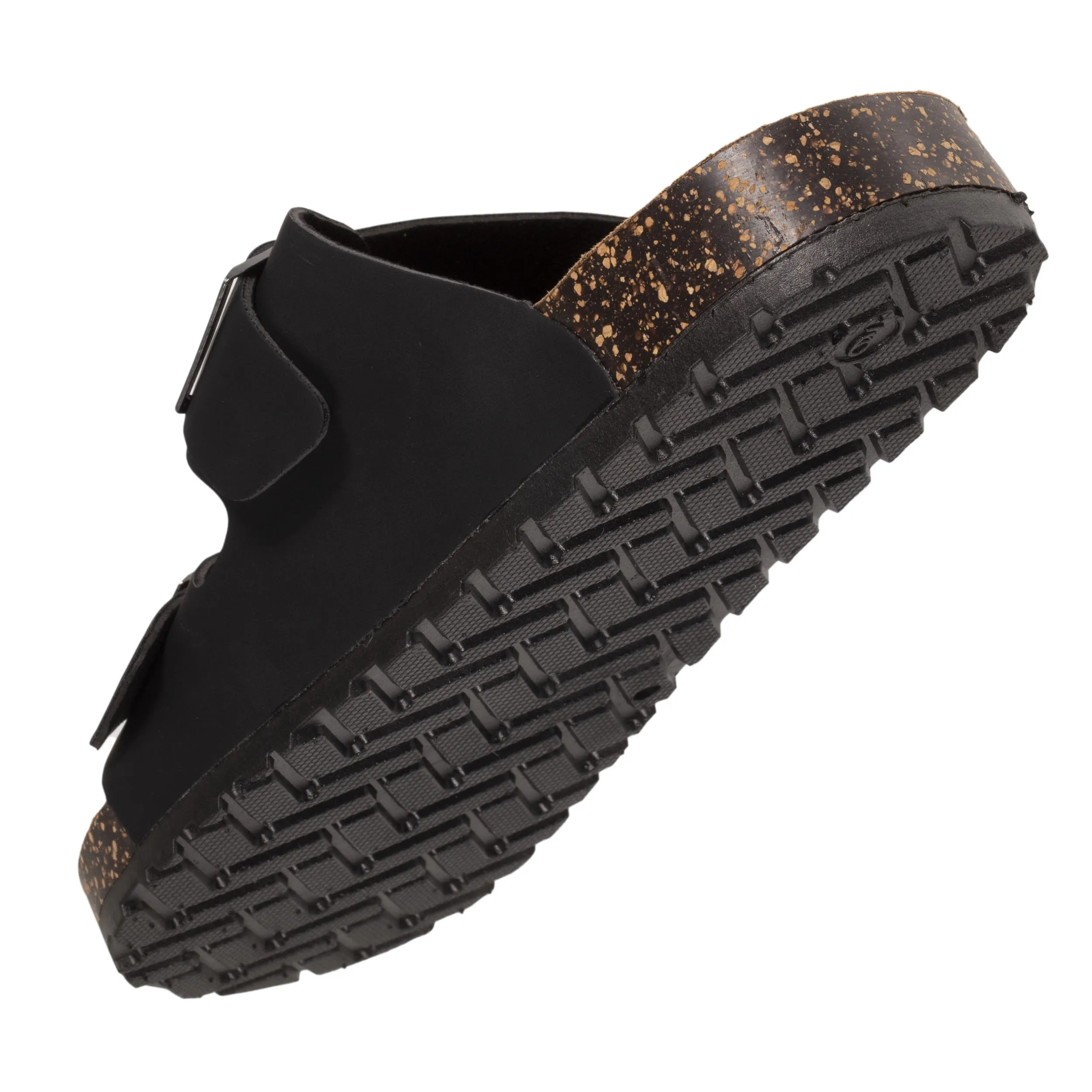 Mules sandales Homme double bride noir