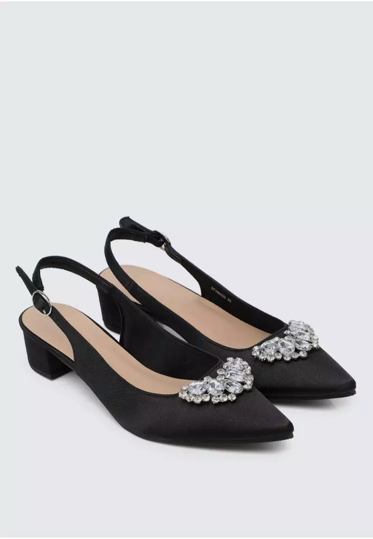 My Ballerine My Ballerine Esme Comfy Heels In Black