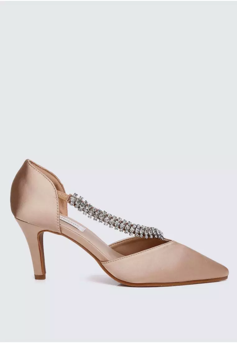 My Ballerine My Ballerine Everly Comfy Heels In Rose Gold