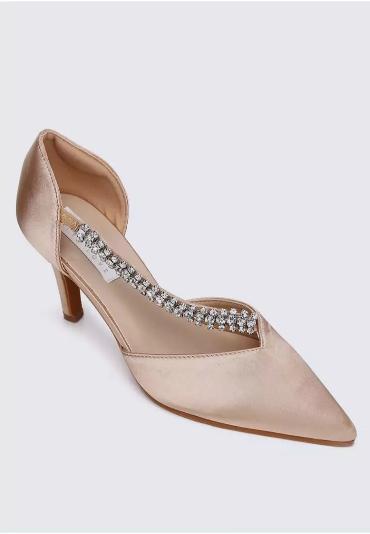 My Ballerine My Ballerine Everly Comfy Heels In Rose Gold