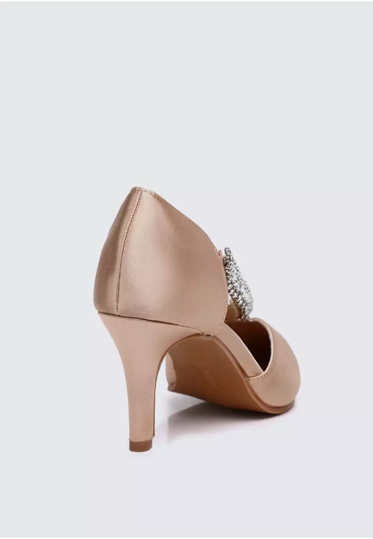 My Ballerine My Ballerine Everly Comfy Heels In Rose Gold