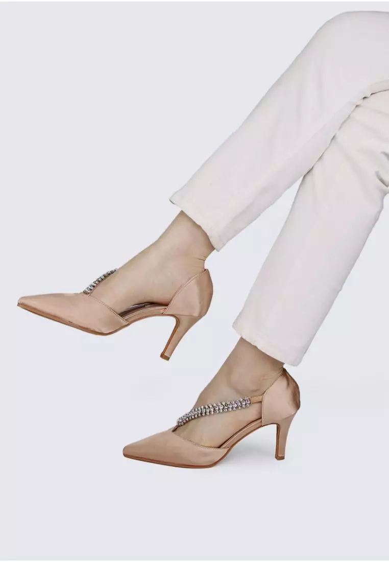 My Ballerine My Ballerine Everly Comfy Heels In Rose Gold