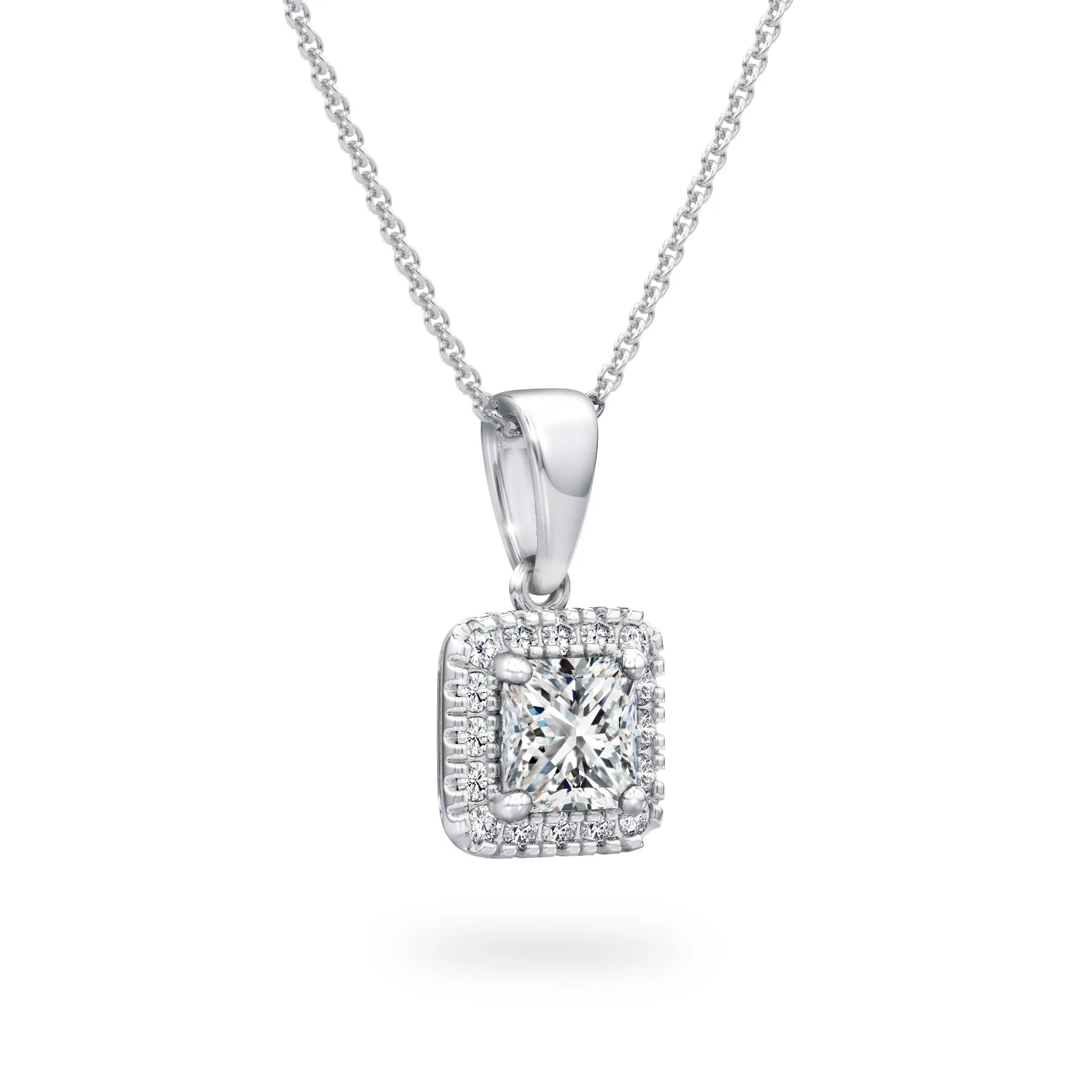 My Girl Diamond Halo Pendant