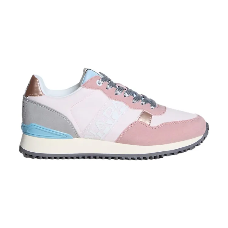 Pink Lace-Up Women's Sneakers