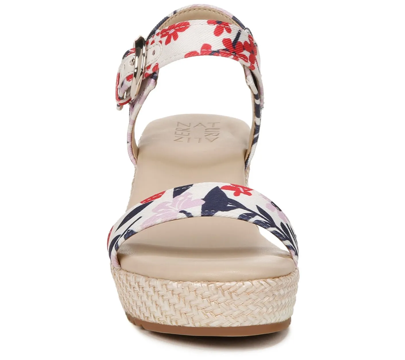 Floral Ankle Strap Wedges- Stella3