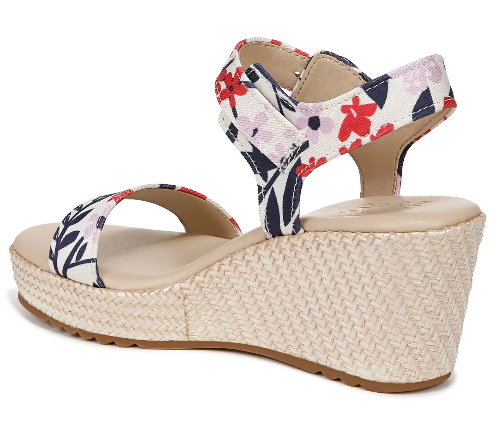 Floral Ankle Strap Wedges- Stella3