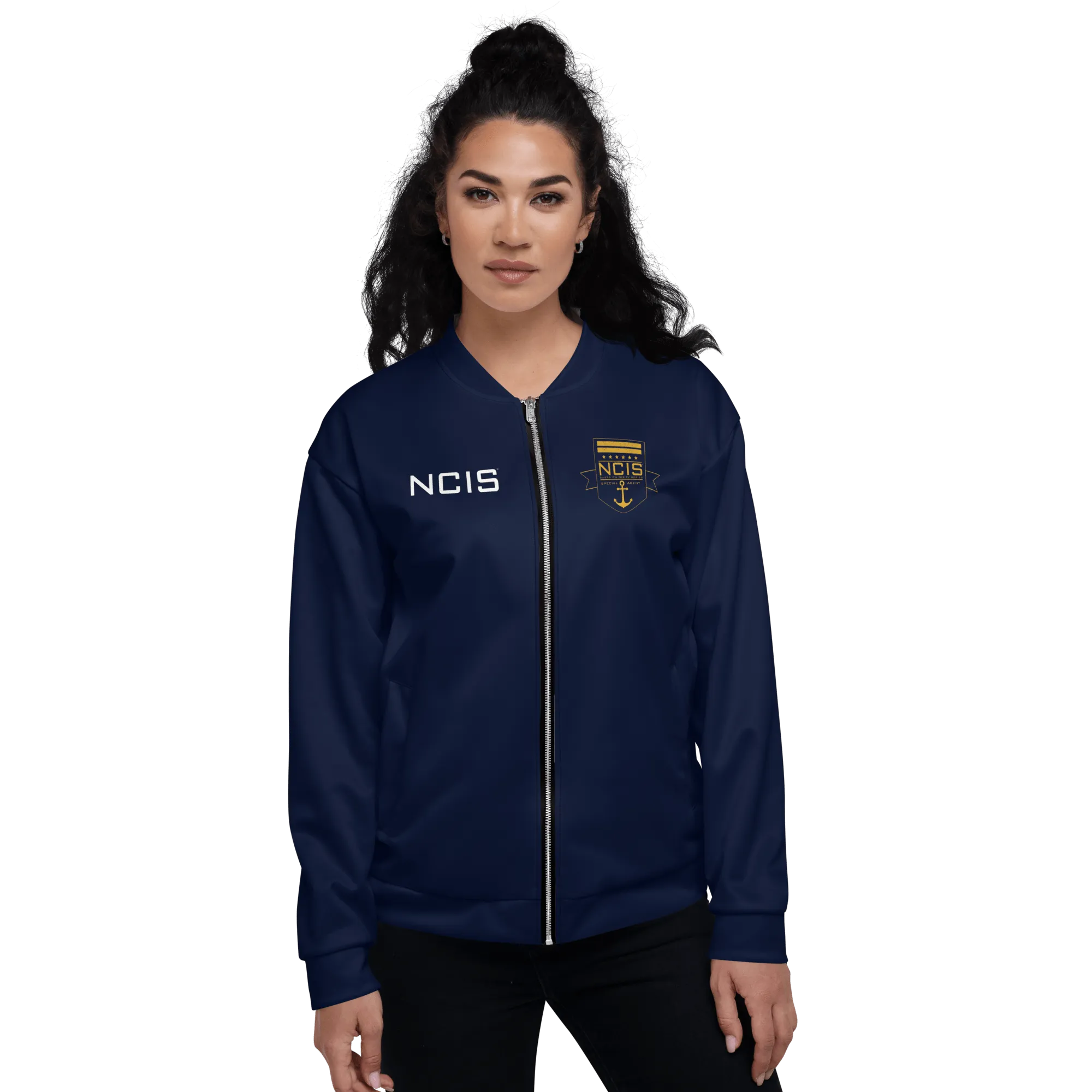 NCIS Federal Agent Navy Unisex Bomber Jacket