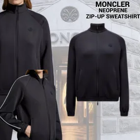 Neoprene Zip-Up MONCLER Sweatshirt