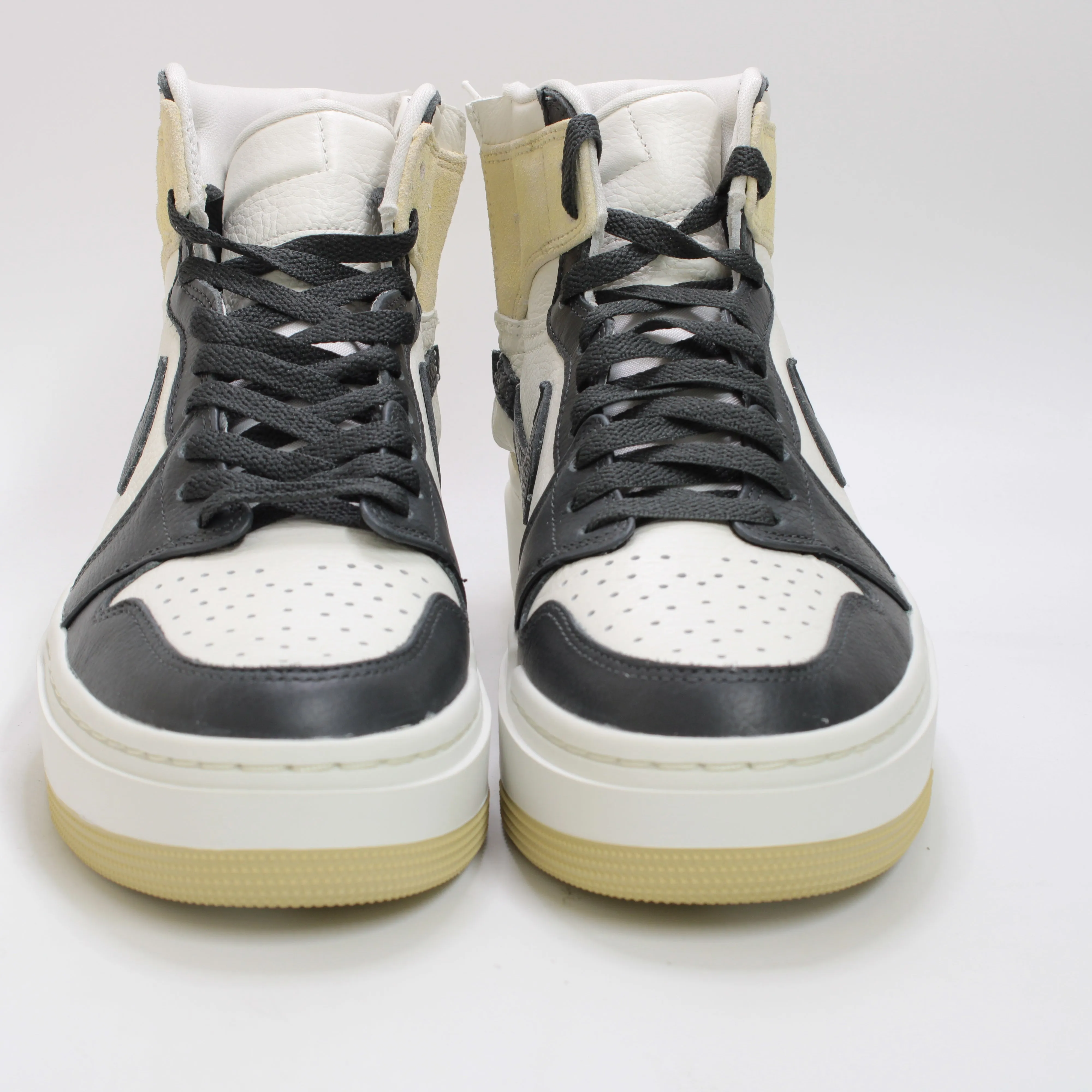 Nike Air Jordan 1 Elevate High Top Shoes - Team Gold, Dark Smoke Grey, Sail