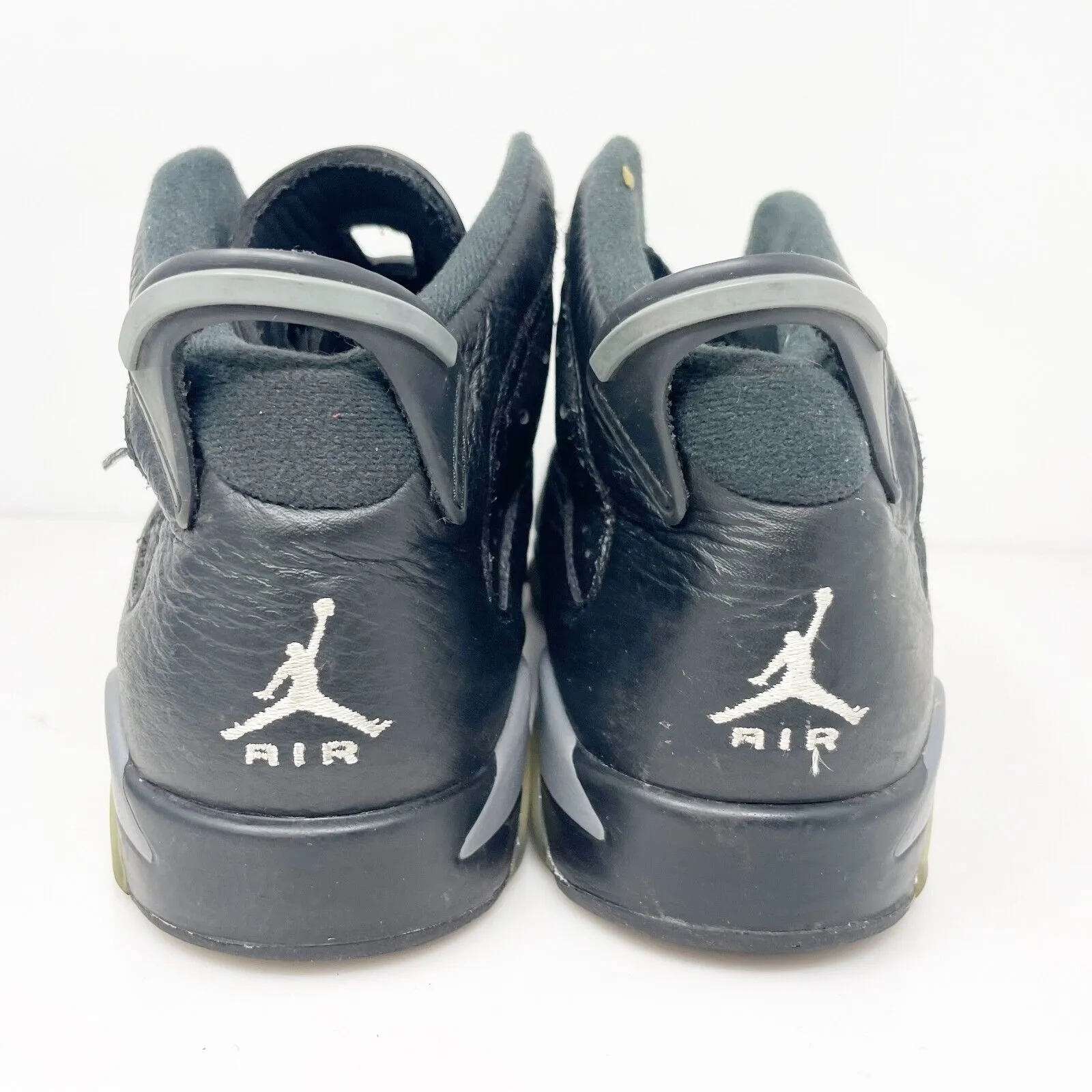 Nike Boys Air Jordan 6 384665-010 Black Basketball Shoes Sneakers Size 6.5Y