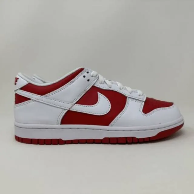 Nike dunk low gs championship red white 2021 kid grade school size 7y cw1590-600