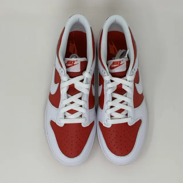 Nike dunk low gs championship red white 2021 kid grade school size 7y cw1590-600