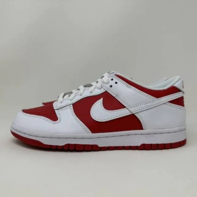 Nike dunk low gs championship red white 2021 kid grade school size 7y cw1590-600