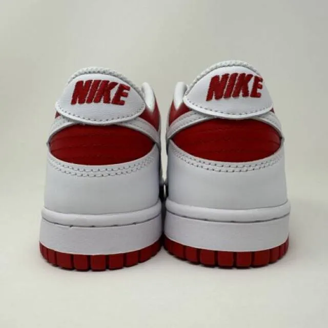 Nike dunk low gs championship red white 2021 kid grade school size 7y cw1590-600