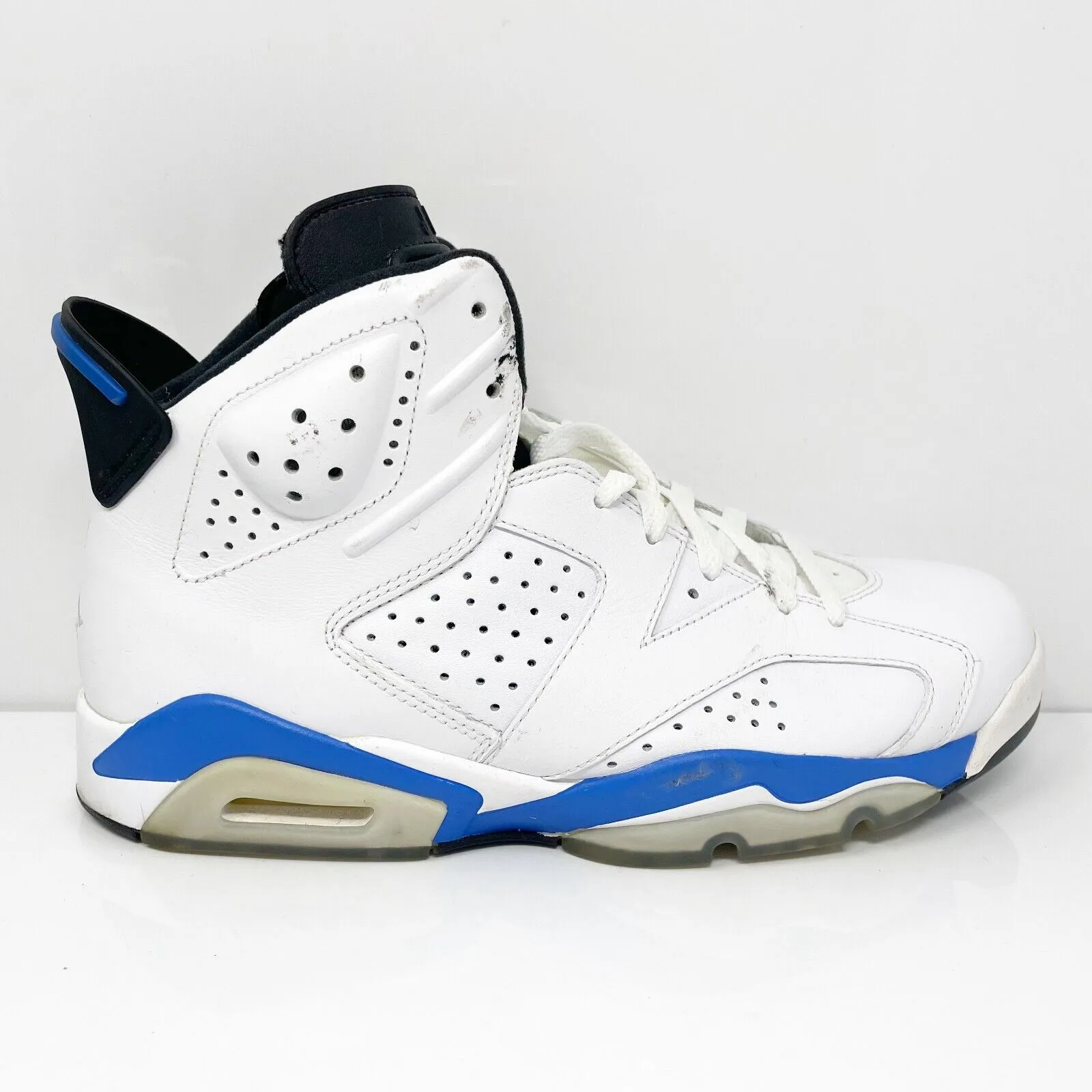 Nike Mens Air Jordan 6 384664-107 White Basketball Shoes Sneakers Size 10